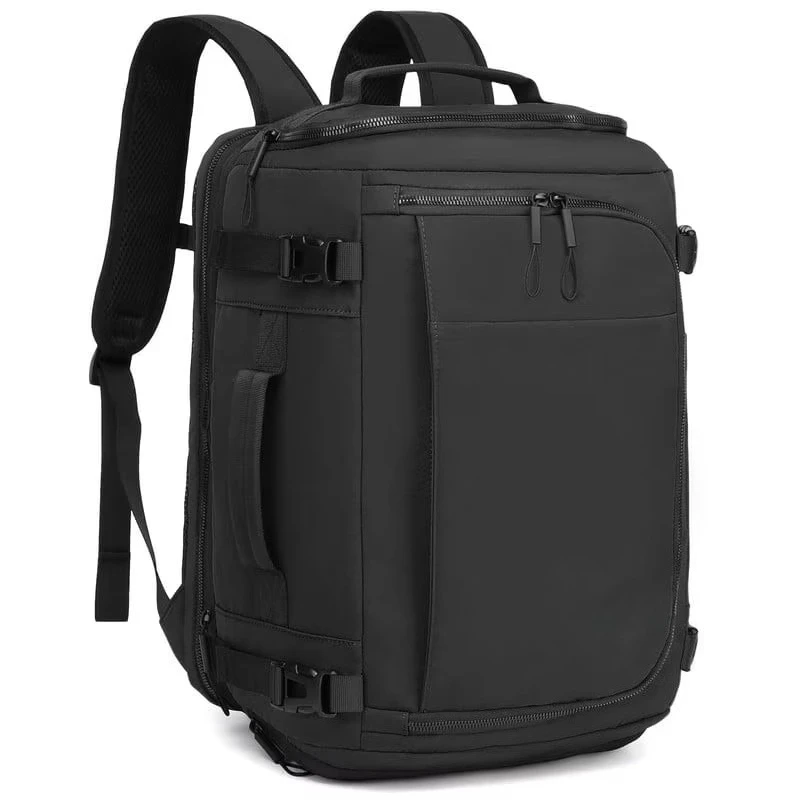 

Large Capacity Travel Backpack for Men Women, Waterproof Carry On Bag with Shoe Compartment & Laptop Pocket, Wide Opening Overnight Bag for Travel Work Gym