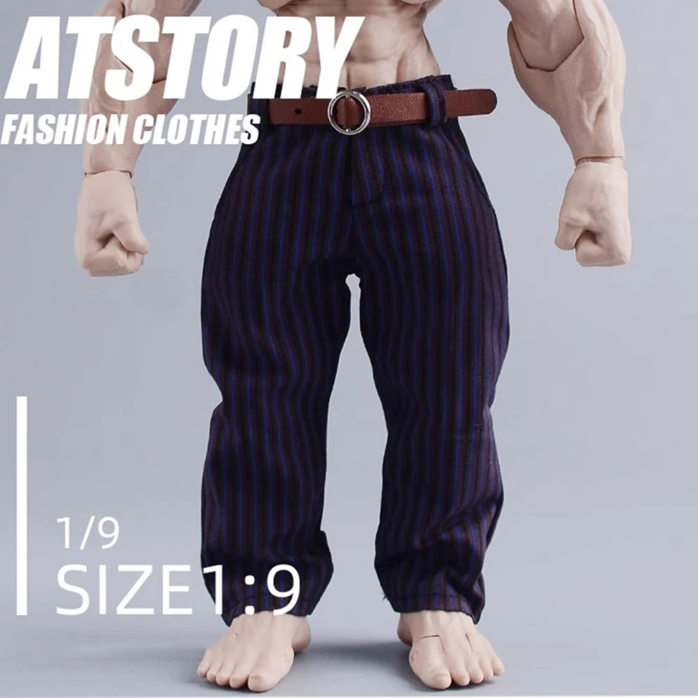 1/9 Scale Male Slim Striped Suit Trousers for Big-6in Super Strong Dolls ANAM Romankey Confucius Notaman NT03  Body Toys DIY
