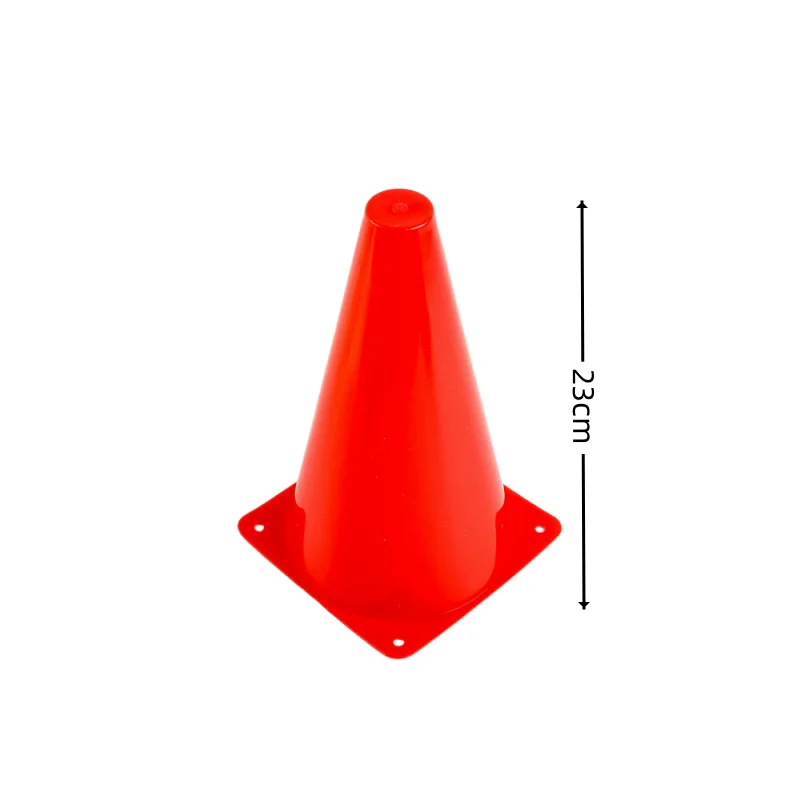 5pcs23CM Sign Bucket 9Inch Barrier Football Road Flat Training Cone Roller Pile Springback Marking Cup Symbol Sports Accessories