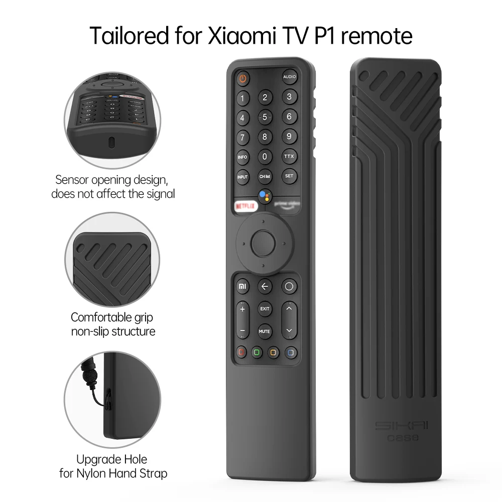 Silicone Covers for Xiaomi TV P1 XMRM-19 Bluetooth-Compatible Smart Remote Control Case Silicone Shockproof For XMRM-19 Control