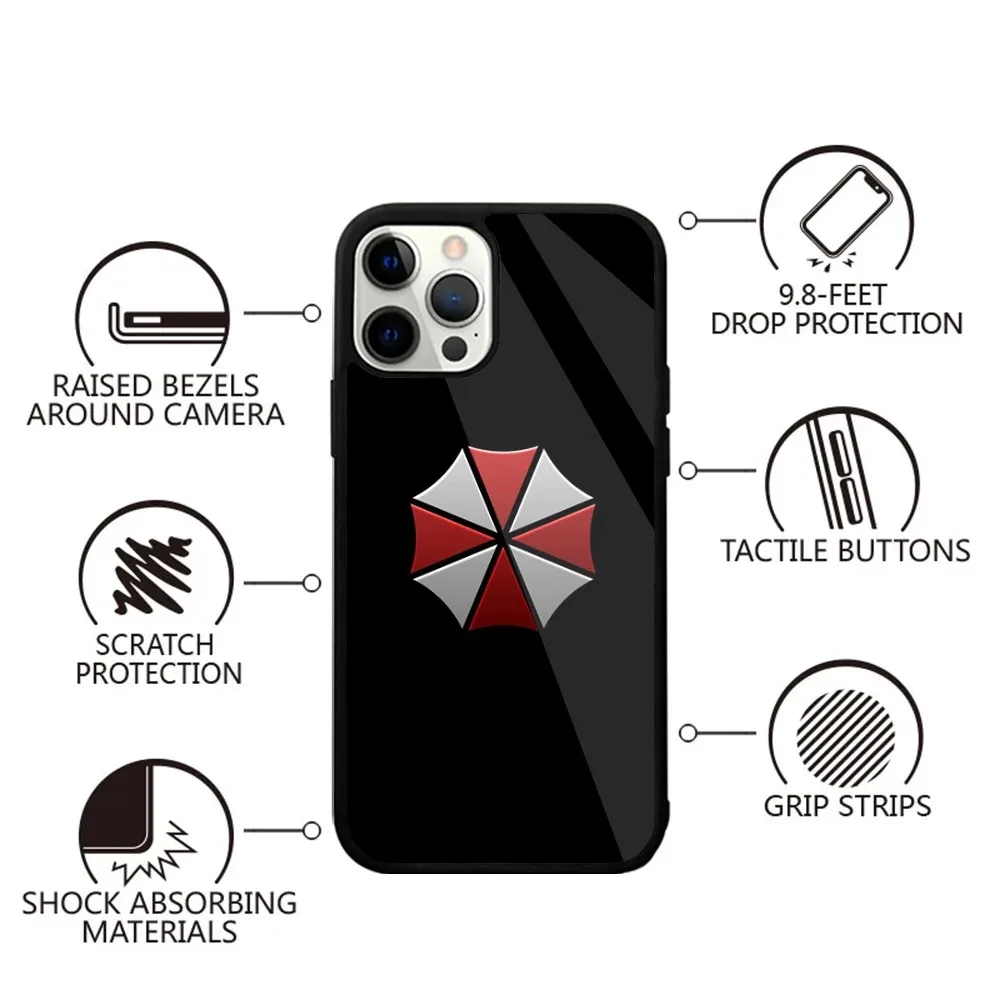 Umbrella Corporation  Phone Case Strong Magnetic For IPhone 15,14,13,Pro,Max,Plus,11,12,Mini For Magsafe Wireless Charging