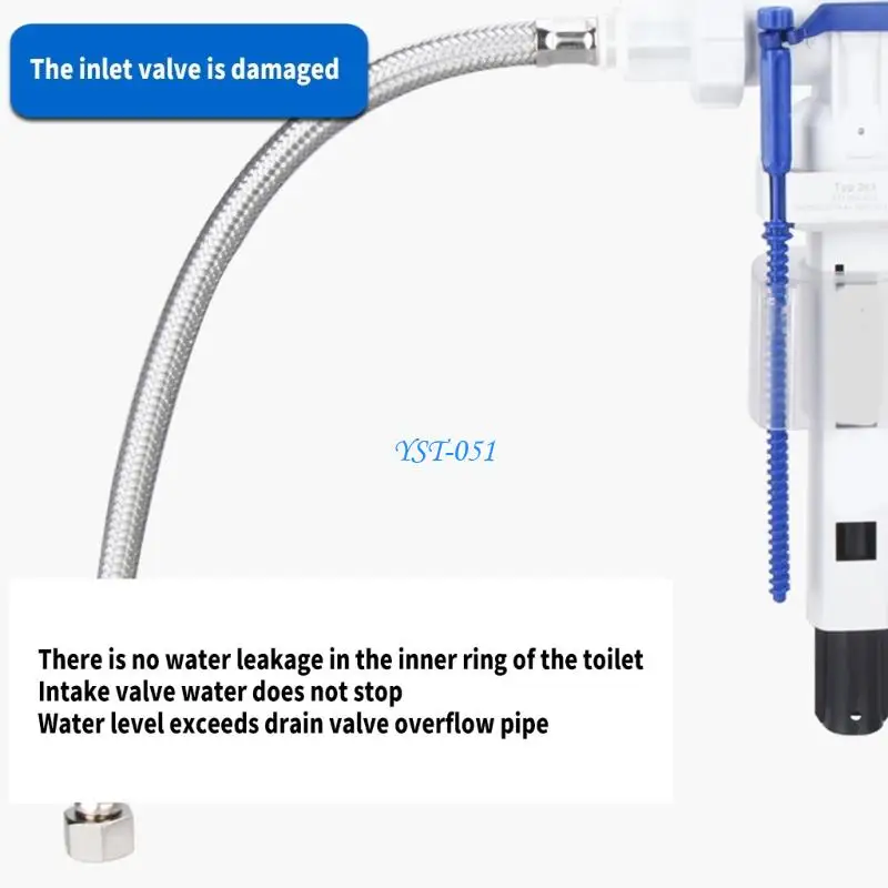 E15A Stable Side Feed Water Entry Device For constructed In Toilet Units