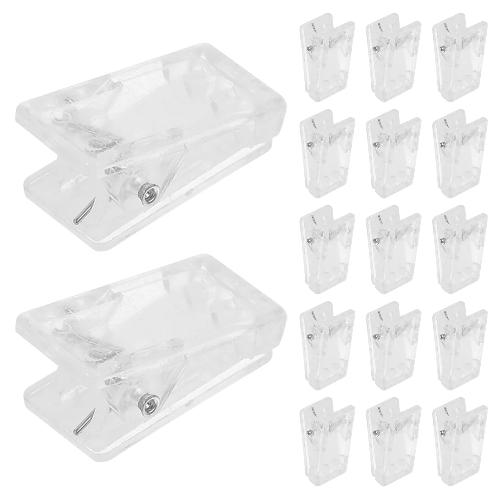 30 قطعة مقاطع شارة الاسم لاصق مقاطع بطاقة الصدر ل Id شارة حامل الربيع كليب مادة ABS قوية سهلة الحمل للمؤتمر #3