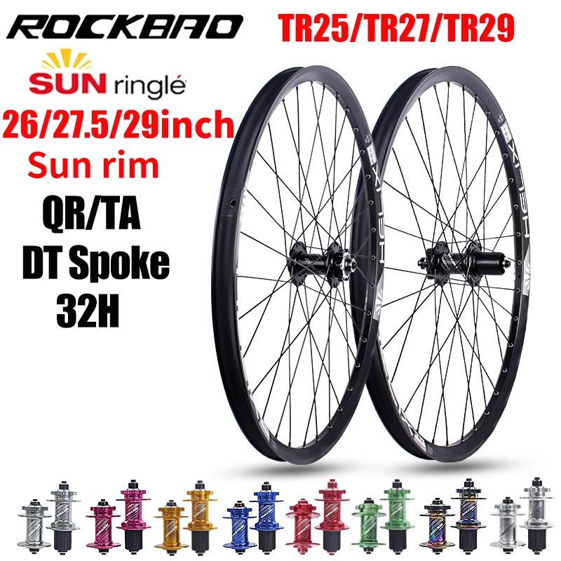 

SUNRingle-MTB Bike Wheelset, 4 Bearing, DT Champion Spoke, Vacuum Bicycle Wheel, 26 ", 27.5", 29 ", TR25, 27, TR29