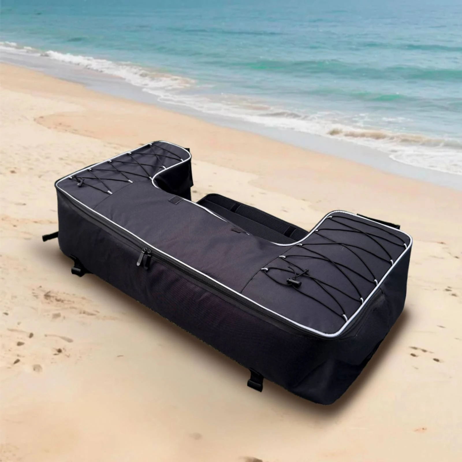 ATV Seat Storage Bag Heavy-Duty Material Motorcycle Tail Bag Automotive Vehicle Accessory Easy to Install Lightweight for Riders view 4