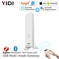 Bluetooth Mesh + ZigBee 3.0 Multi-mode USB Wireless Gateway Hub Tuya Smart Home Life App Voice Control with Alexa Google Home