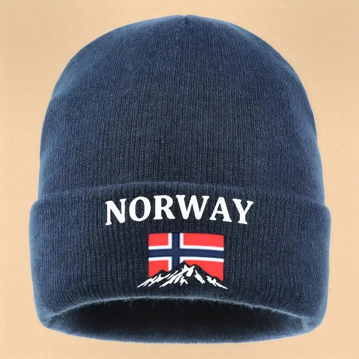1pc Lined Knit Beanie with 