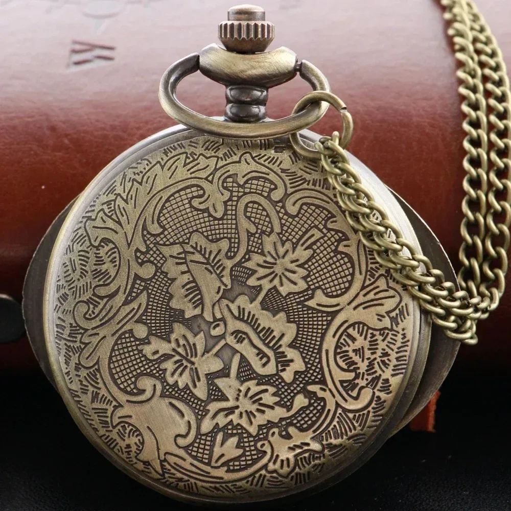 الإبداعية خمر الجوف العين قلادة كوارتز ساعة تذكارية سترة سلسلة ساعة الجيب مع هدية شخصية