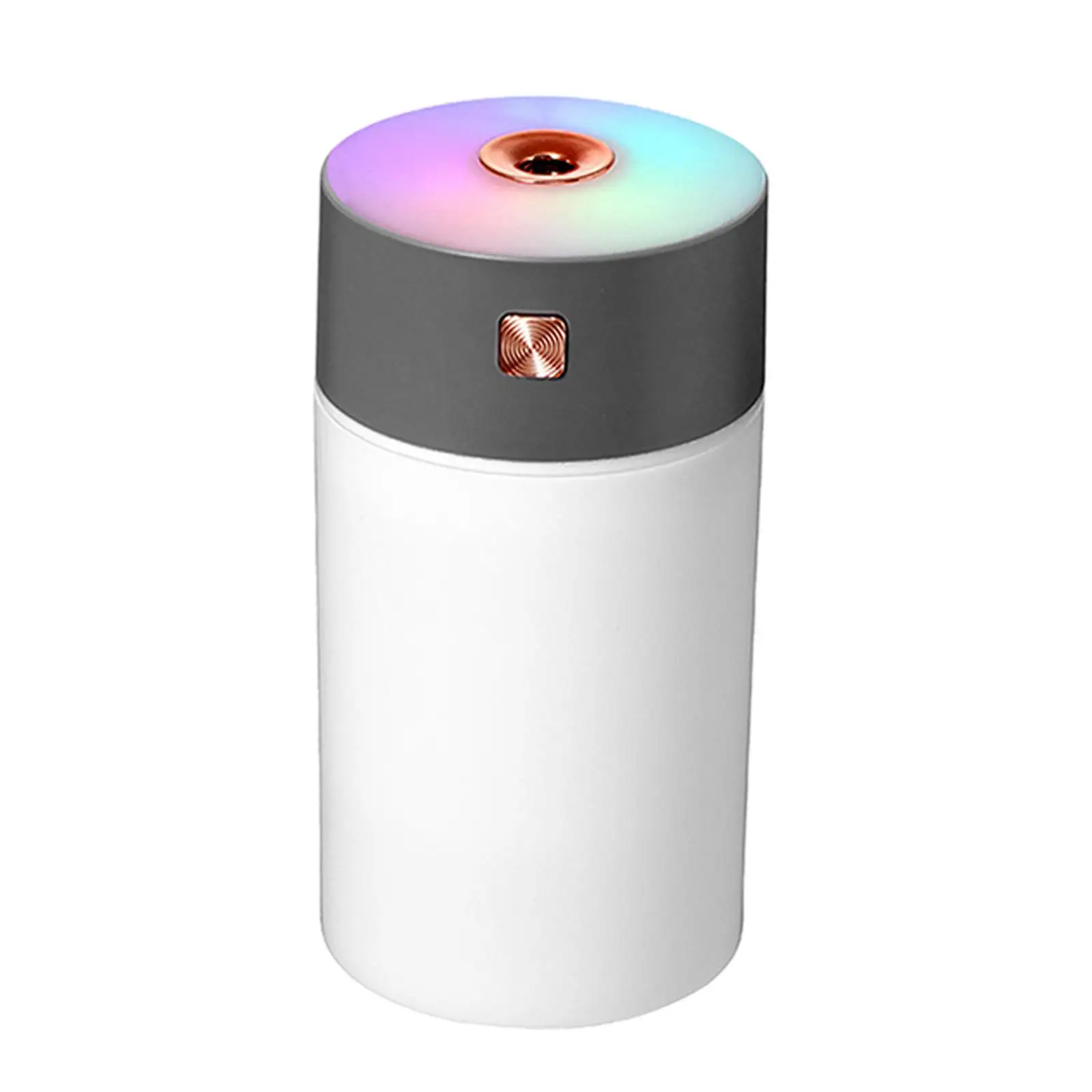Mini Car Air Humidifier with Colorful Lights Portable for Desktop Study Room