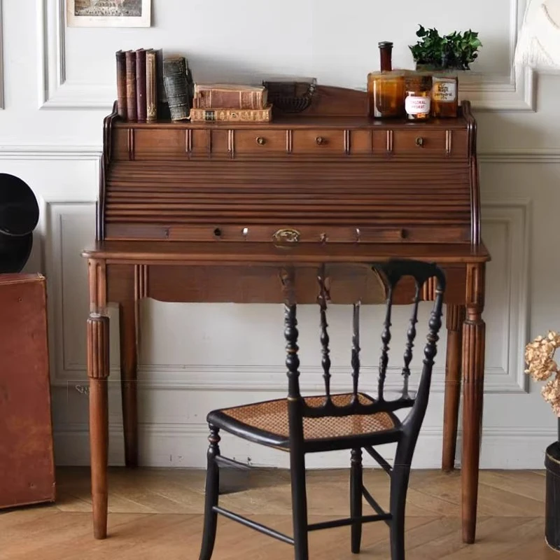 

Medieval Nanyang Style Dressing Table French Vintage Piano Dressing Table Carved Shot