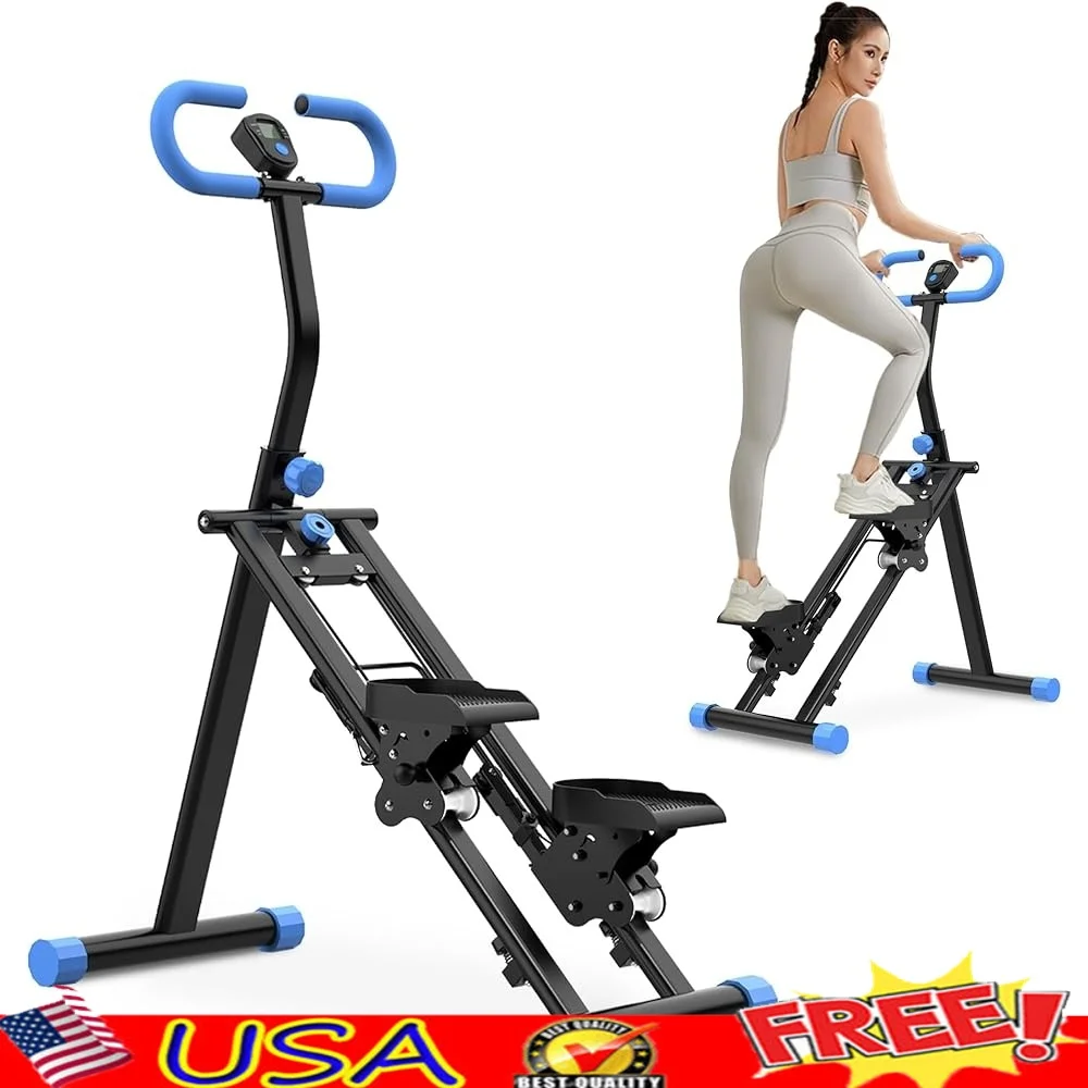 

Vertical Climber Full Body Workout Machine Home Exercise Equipment Foldable Stair Stepper Fitness Climbing Trainer Stable Frame