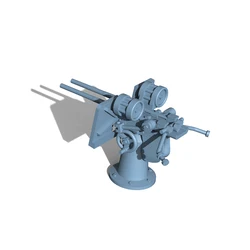 Yao's Studio LY209B 1/144 1/200 1/350 1/700 Model Upgrade Parts WWII USN Twin & Shield Oerlikon Anti-Aircraft Gun Type B