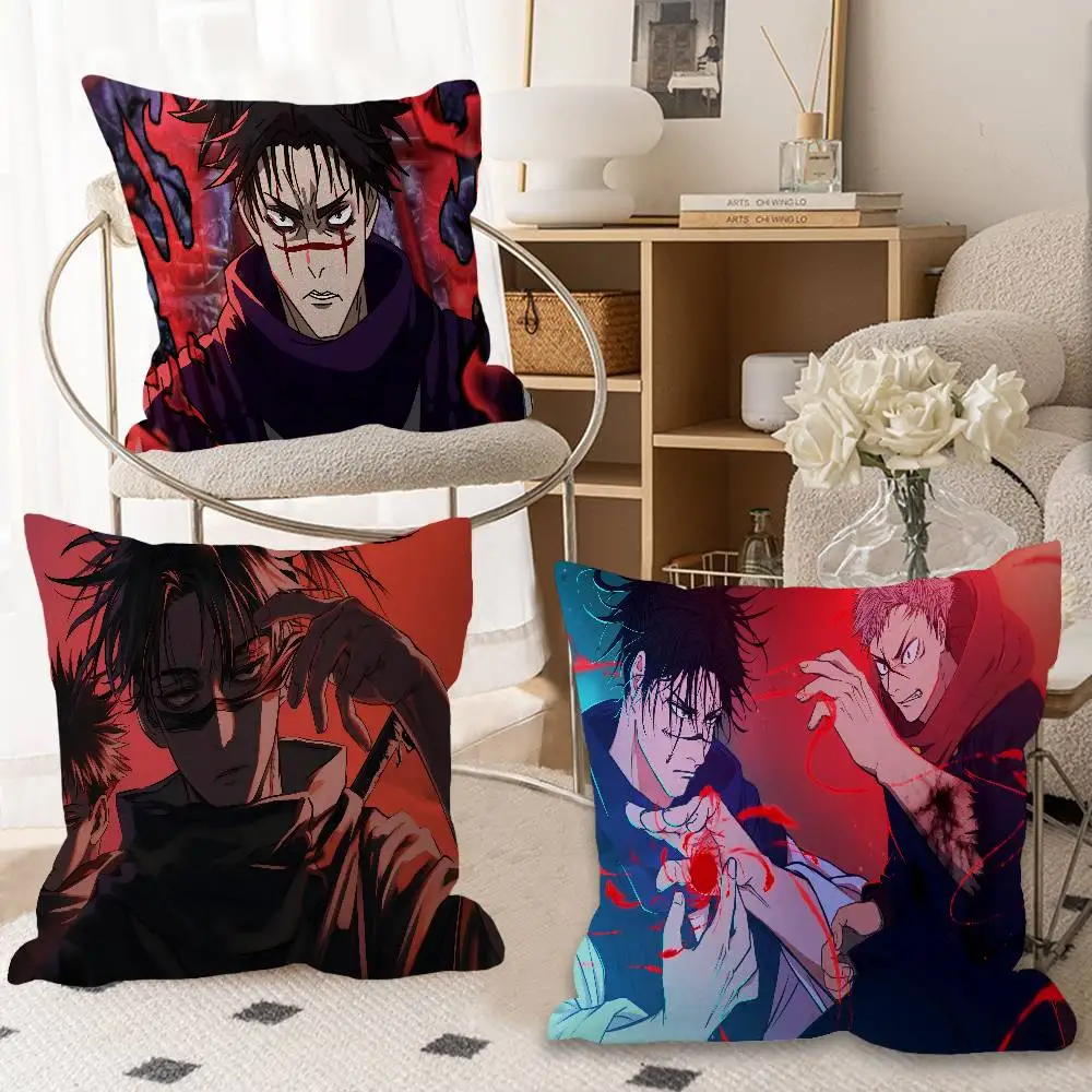 

Jujutsu Kaisen Choso Yuji Pillow Gift Home Office Decoration Bedroom Sofa Car Cushion Cover case 45x45