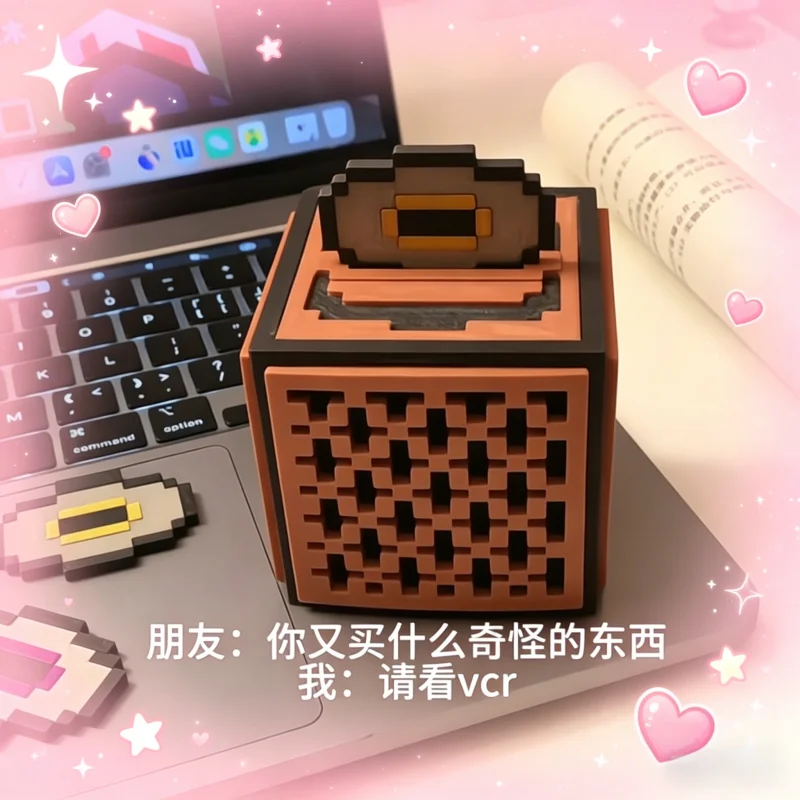 

3D Printed Game Model Pix Bluetooth Music Box Retro Game Style Wireless Speaker Desktop Decoration Gift Collection Display Toys