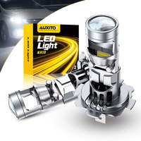 AUXITO 2Pcs Mini Car Headlight H7 Lamp Projector Lens LED Bulb Canbus 6500K 20000LM 12V Wireless H7 LED Auto Motocycles Headlamp