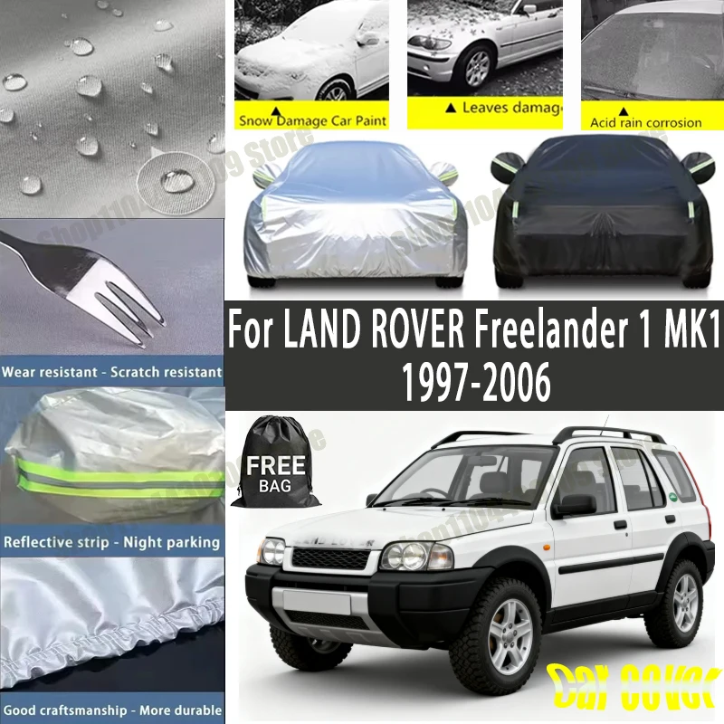 

For LAND ROVER Freelander 1 MK1 1997-2006 Car Cover Waterproof UV Protection All Weather Dustproof Snow Rain Cover 190T Polyeste