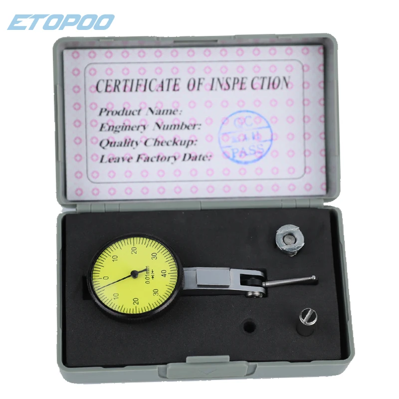 0-0.8mm 0.01mm Level Gauge Scale Precision Metric Dovetail Rails Dial Test Indicator Dial indicator Measuring Instrument Tool
