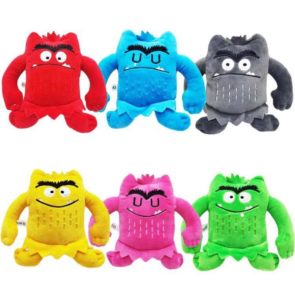 

6pcs/set Kawaii The Color Monster Plush Doll Toys Emotion Plushie Stuffed Toy Children Monster Color Emotional Learning Toys