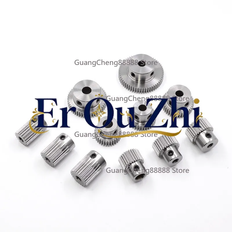 S45C Spur Gear 0.5 Mold 20 Teeth -60 Teeth 0.5m Shoulder Spur Gear