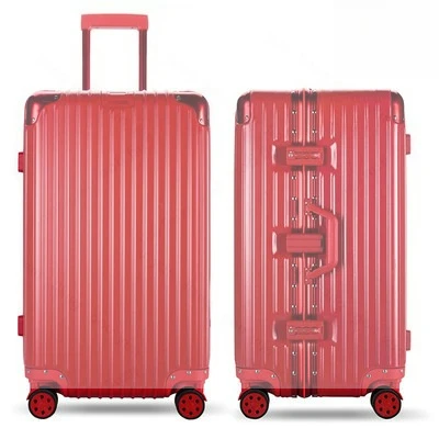 

Aluminum frame large capacity trolley case strong suitcase men's and women's suitcase extra large checked password suitcase