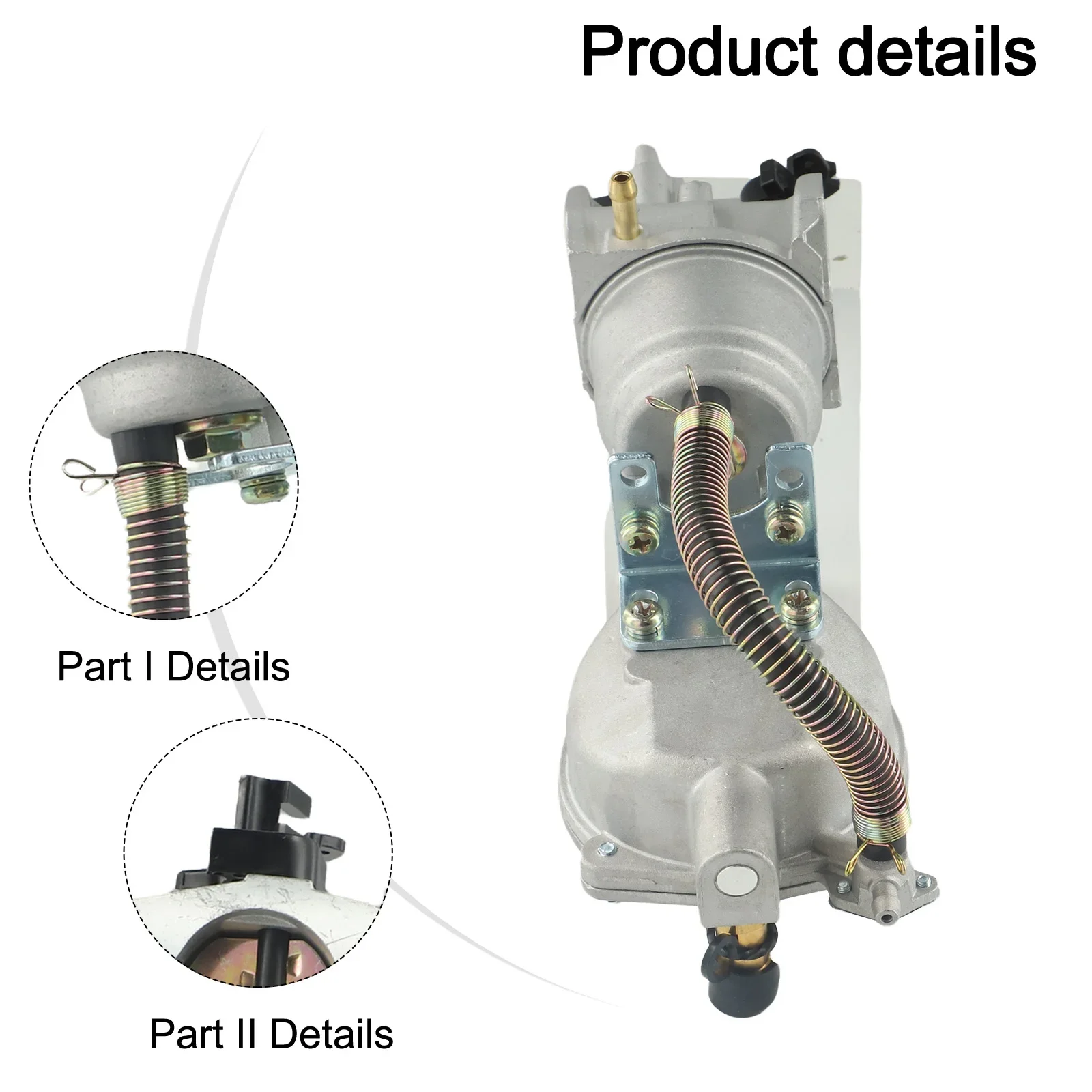 Imagem -05 - Conjunto de Carburador com Peças de Juntas 13.5kw 168f 170f 6.5 para Gerador a Gasolina Lpg168 Kit de Substituição de Carburador de Combustível Duplo 1