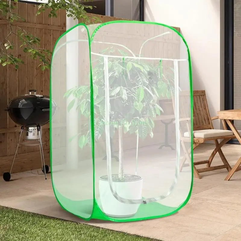 X90F Durable Mesh Plant Tent Providing Effective Insect Barrier for Garden and Balcony Plant Featuring Ventilation Design