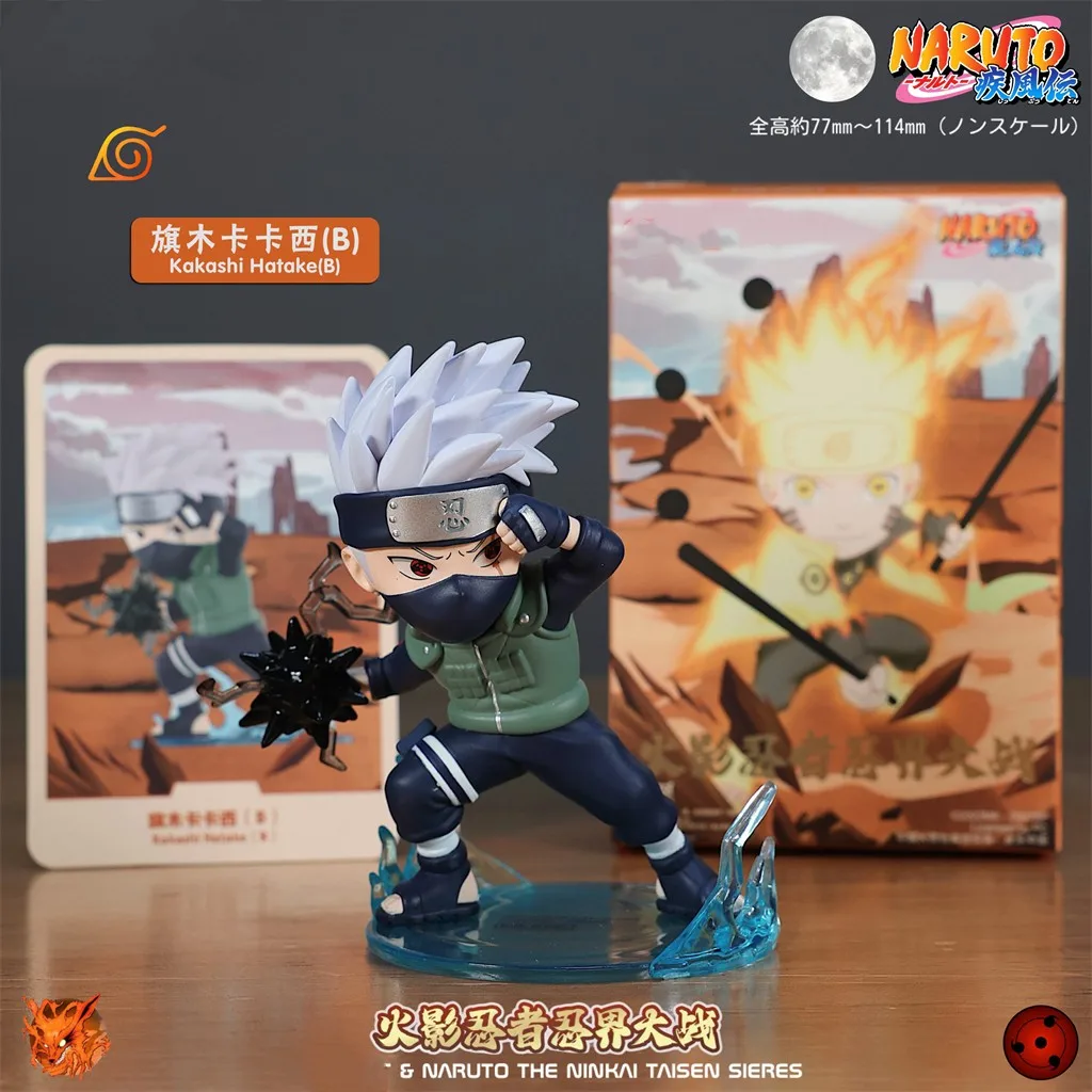 

Naruto Sasuke Ninja World War Series Blind Box Toys Kawaii Surprise Guess Bag Cute Doll Anime Figure Home Model for Girls Gift