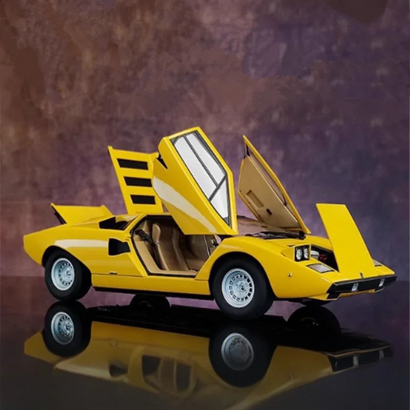 1:32 Countach LP5000s Legering Sportwagen Model Diecasts Metal Track Racewagen Voertuigen Model Simulatie Geluid Licht Kinderen Speelgoed Gift