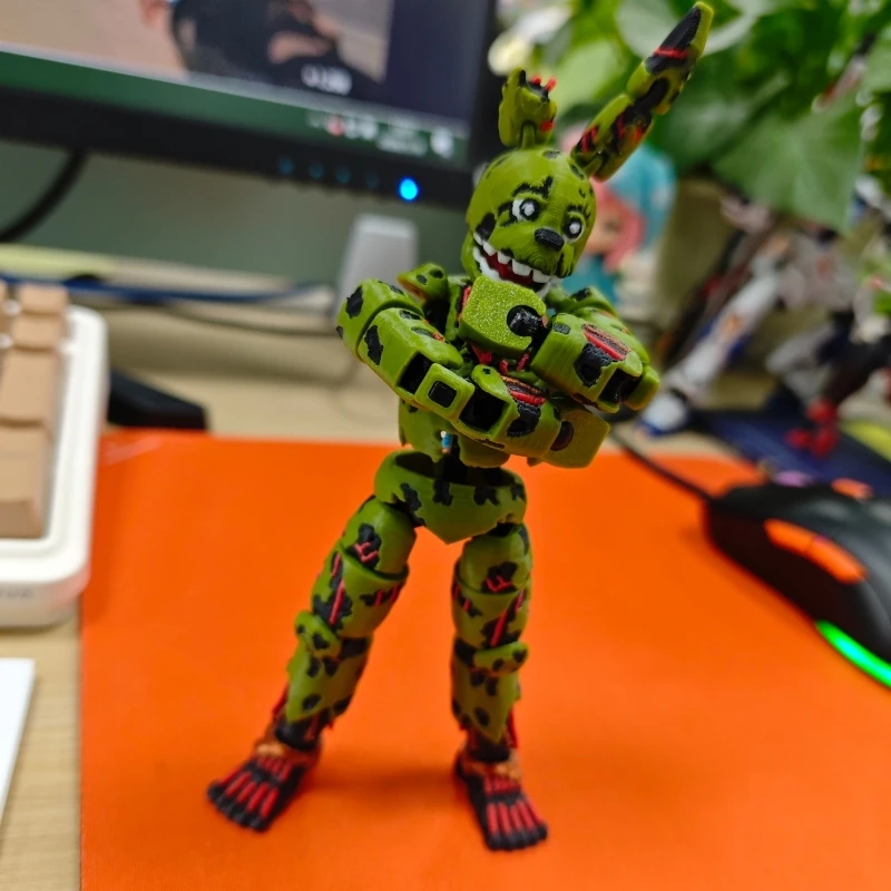 3D Printed Five Nights At Harem 3 Springtrap T13 Action Figure Multi-Joint Removable
