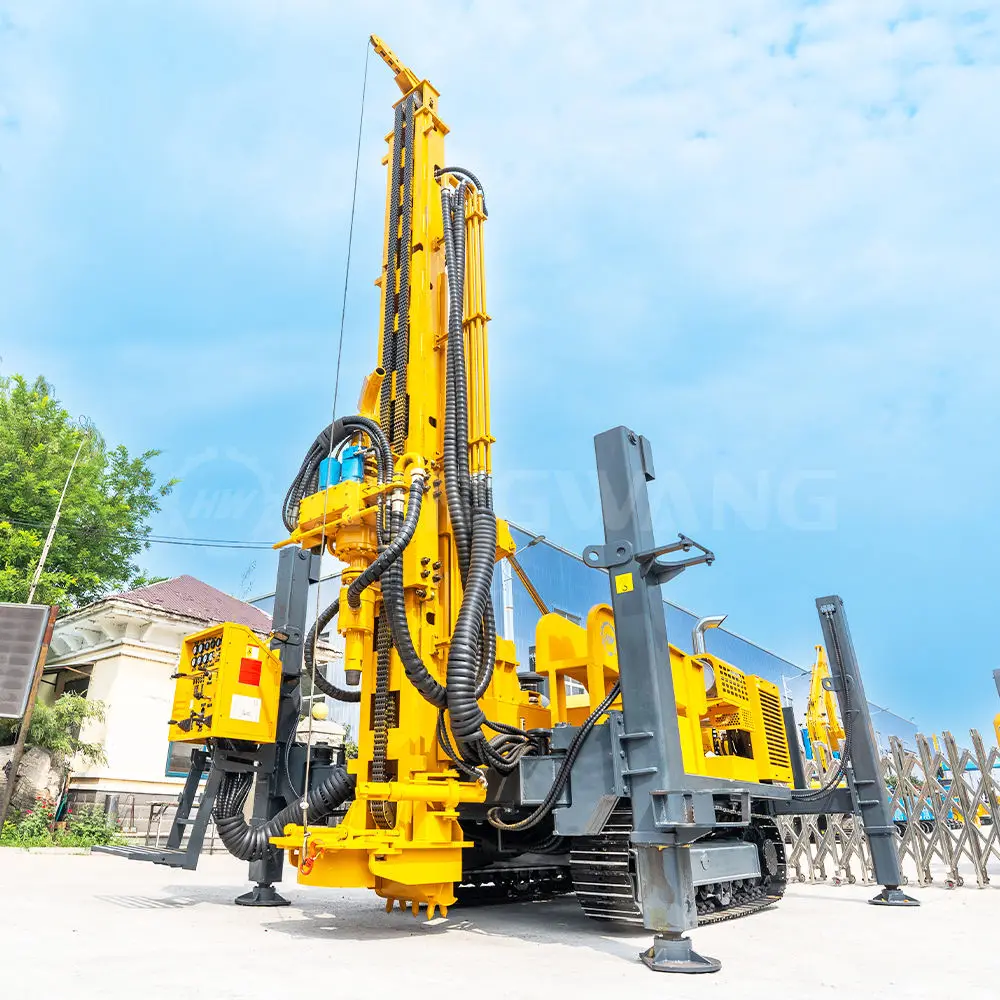 Multi-Functional RC Rig  Reverse Circulation Drilling Rig Crawler-Mounted 300m Depth for Mineral Exploration