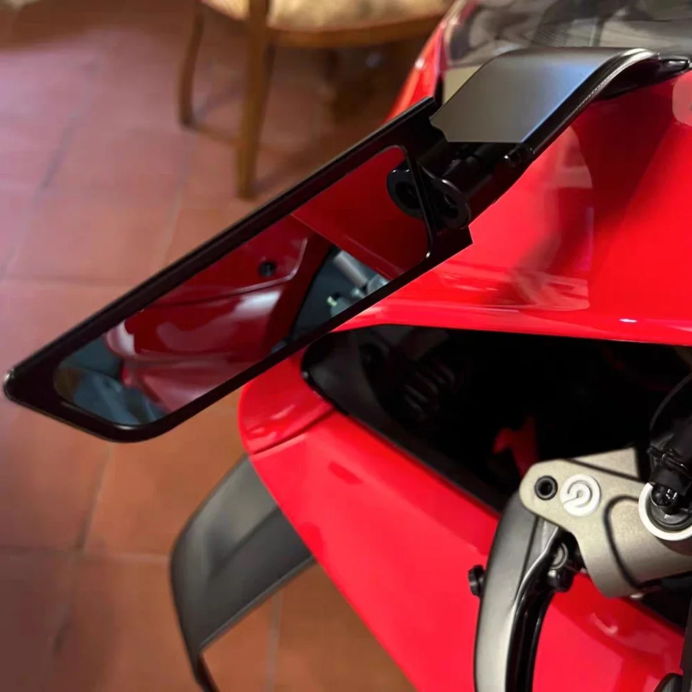 

Motorcycle Adjustable Rotating Side Rearview Mirrors For Ducati Panigale V2 2020 2021 2022 2023 2024 V4 Accessories Winglet Wing