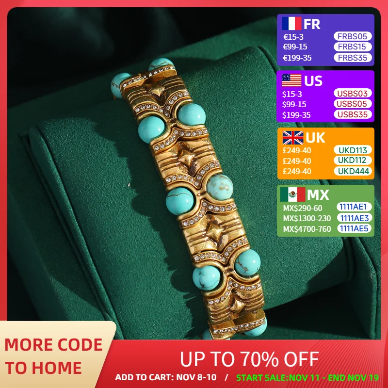 

Винтажный синий натуральный камень, инкрустированный стразами, широкие браслеты с кристаллами, эластичный бамбуковый узел, богемные украшения ручной работы