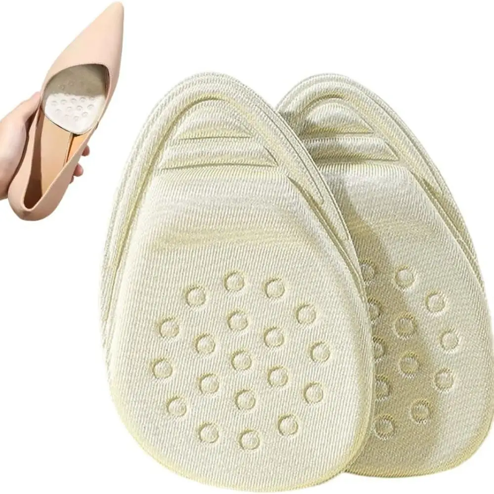 1pair One Size Fits All Non Slip Foot Pads Pointed Head Foot Care Shoe Pads Inserts Soft Comfort Foot Cushions High Heel Shoes