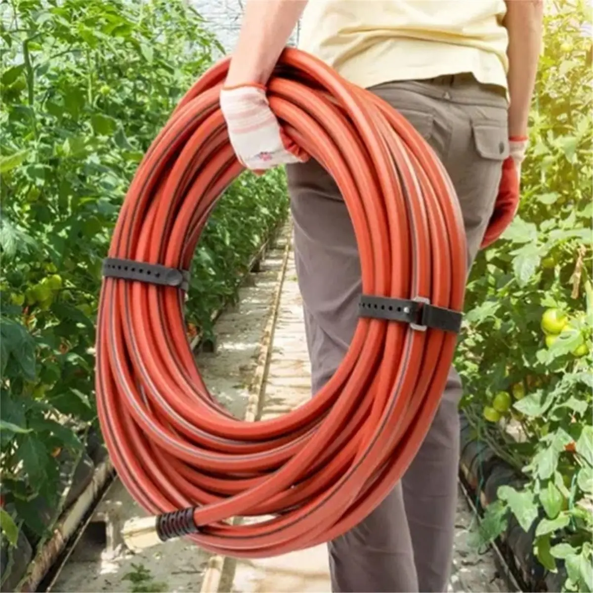 Black Rubber Utility Strap, Adjustable, Securing, Fastening, Bundling, Lashing, Short, Universal Fit for Passenger Car