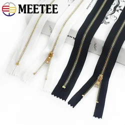 10/20Pcs 8-30cm 3# Metal Close End Zipper Black White Zip Bag Clothes Jeans Pants Coat Pocket DIY Decorative Sewing Accessories