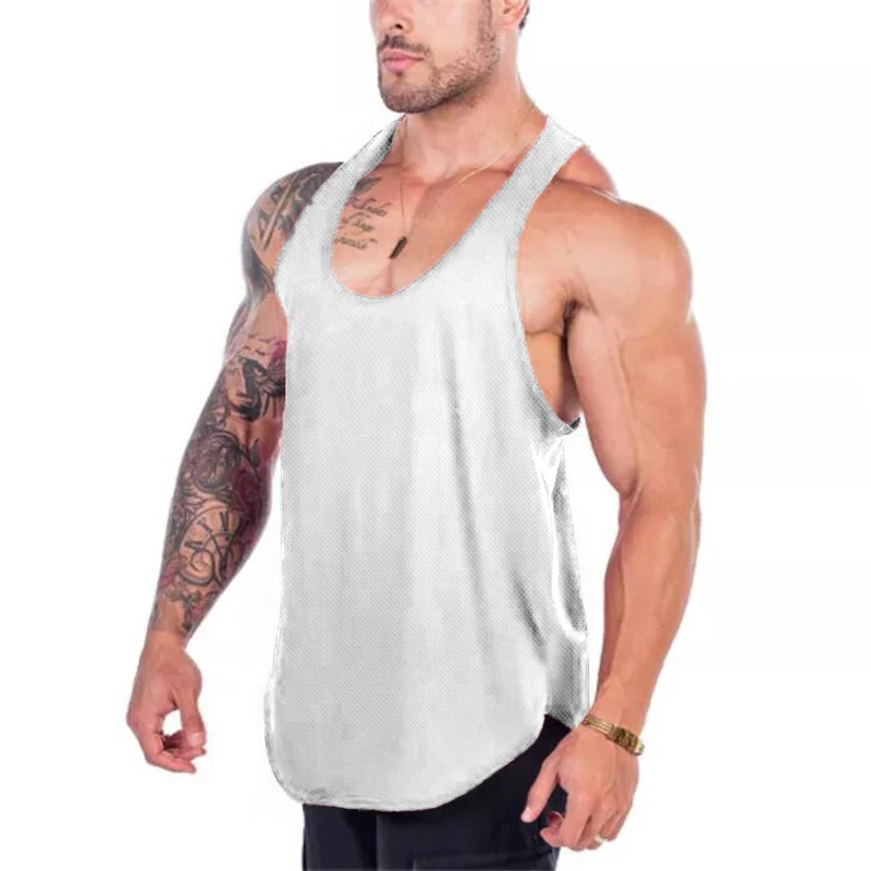 Camiseta Sin Mangas De Malla Para Hombre – Deportiva De Verano, Secado Rápido, Ideal Para Gimnasio, Baloncesto, Running Y Fitness