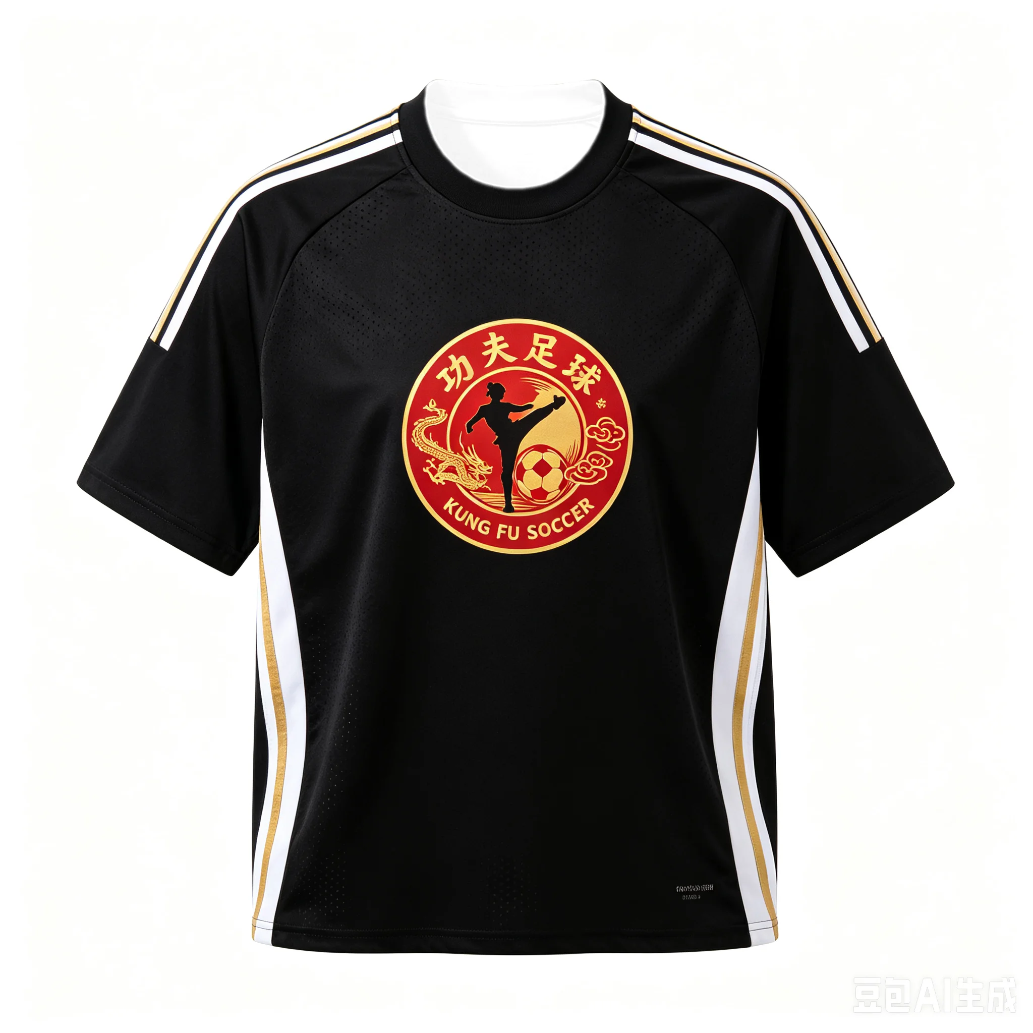 Chinese Shaolin Martial Arts Football T-shirt 3D Printed Breathable Sports Jersey Kung Fu Culture Soccer Training Uniform Top