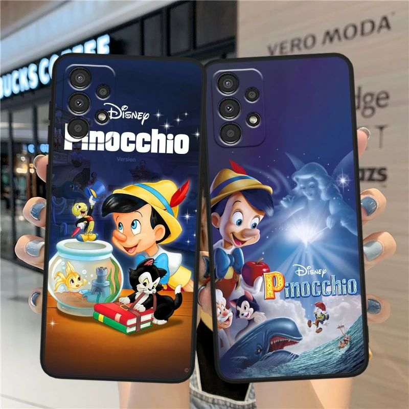 Disney Pinocchio Cute For Samsung A90 A80 A70S A60 A50S A40 A30S A20E A20S A10S Silicone Black Phone Case