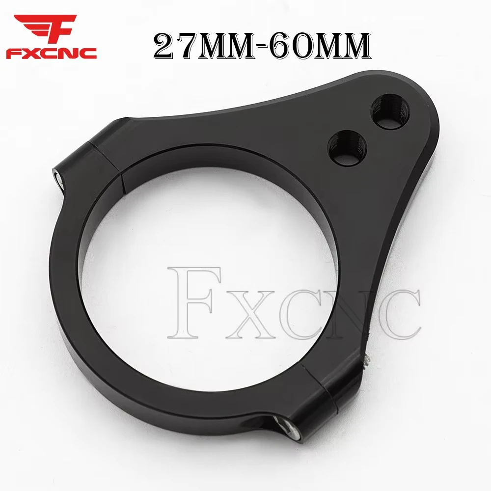 Black 27 31 33 35 36 37 39 40 41 48 50 51 52 54- 60MM CNC Aluminum Steering Damper Motorcycle Damper Fork Bracket Support Holder