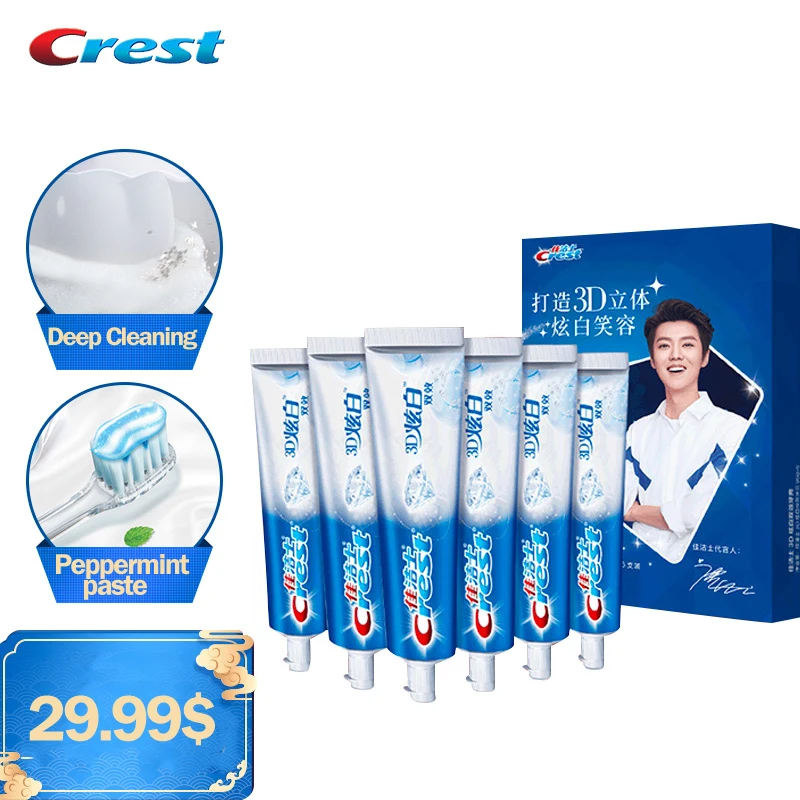 Crest 3D White Toothpaste Combination Pack Glamorous White Toothpaste Teeth Whitening Dental Tooth Paste Whitening Oral Hygiene