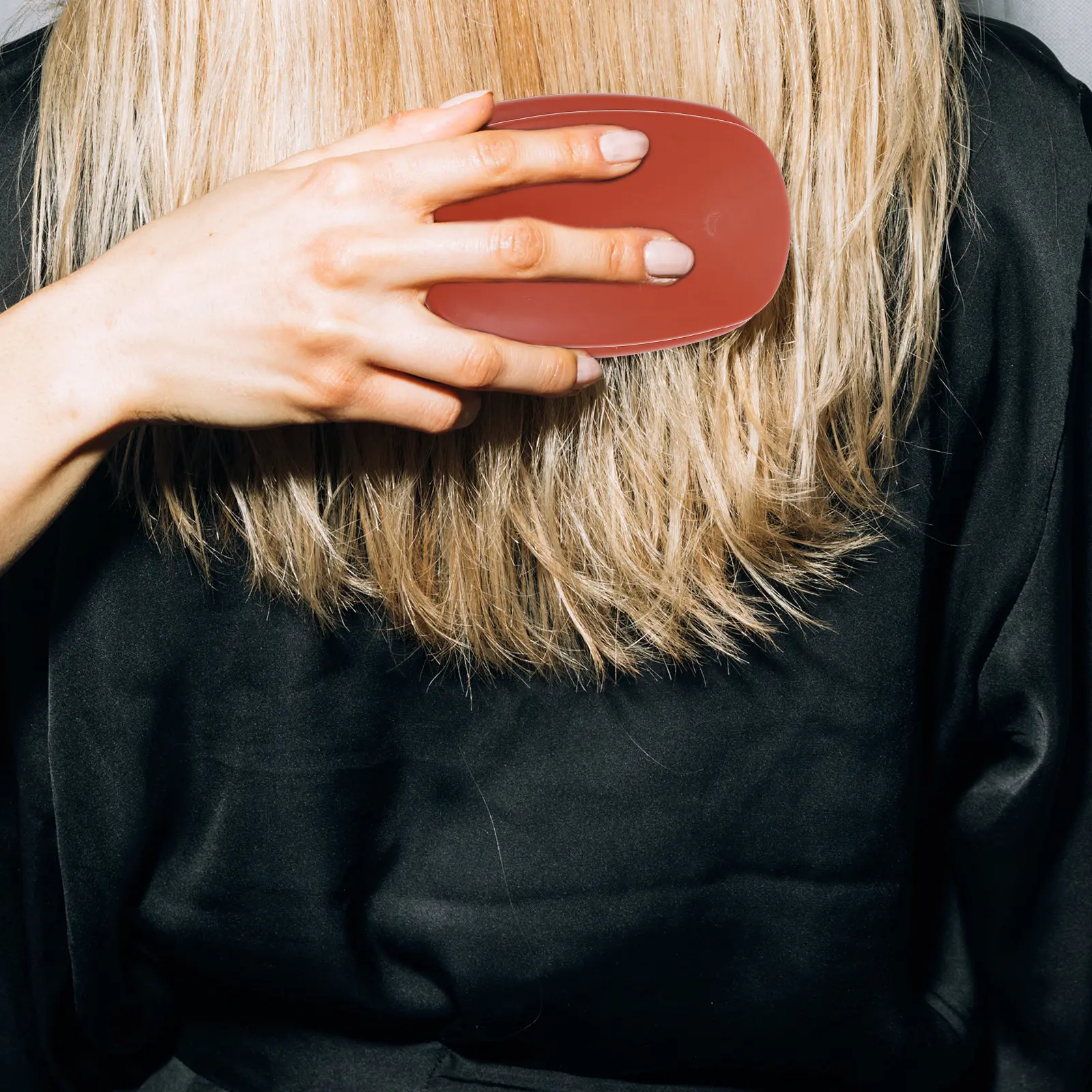 

1Set Silicone Shampoo Brush Set Hair Massage Scalp Care Tool Ergonomic Handle Double Layer Easy Clean Large Spacing Teeth