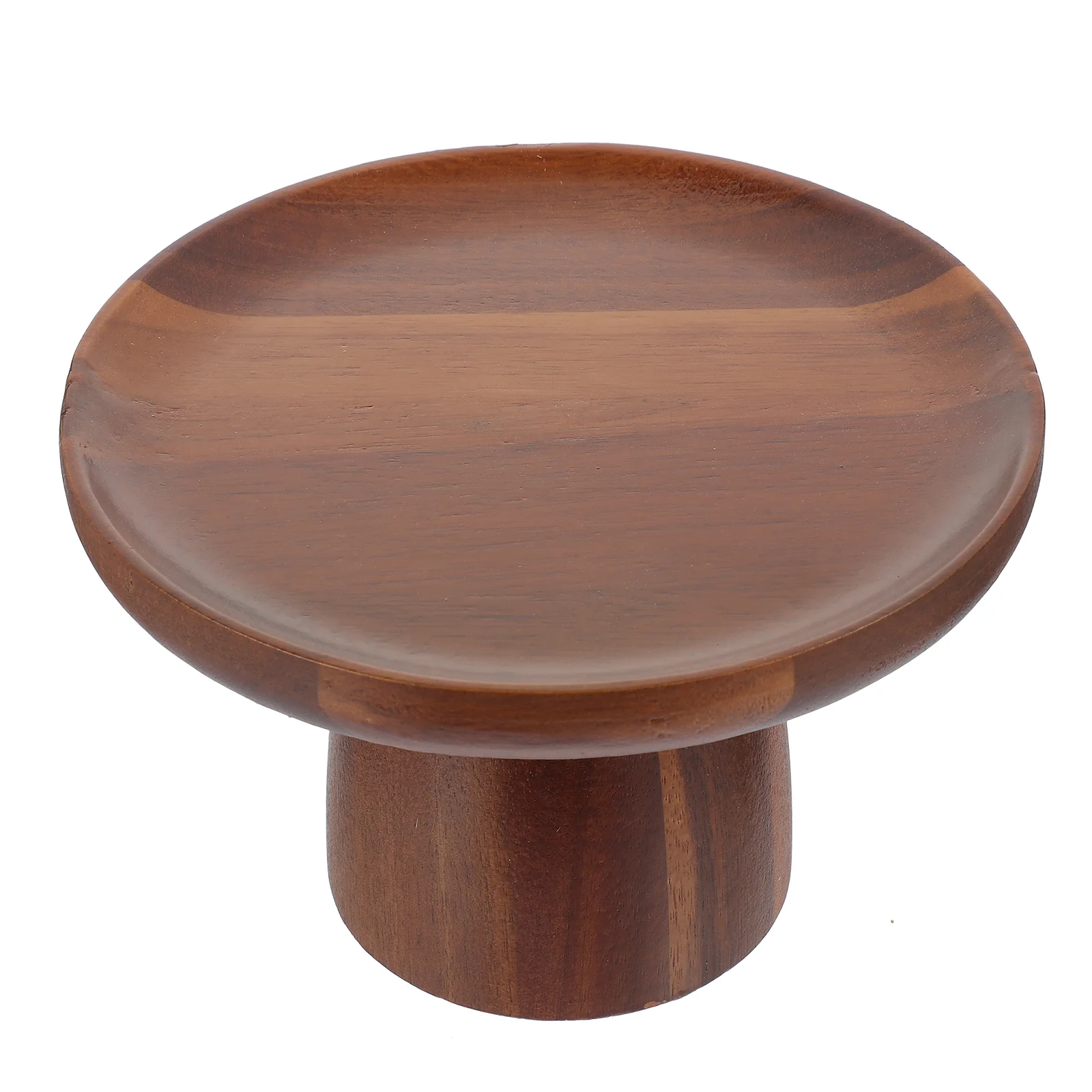 

Wooden Cake Stand Party Holder Pans Small Round Dessert Display Plate Household Tray Decorative Trays