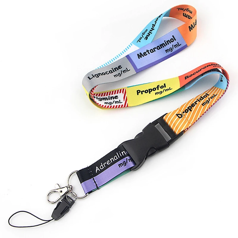 CA1358 Critical Care Anaesthetics ICU Lanyard for Keys ID Card Mobile Phone Neck Straps Lanyard for Doctor and Nurse