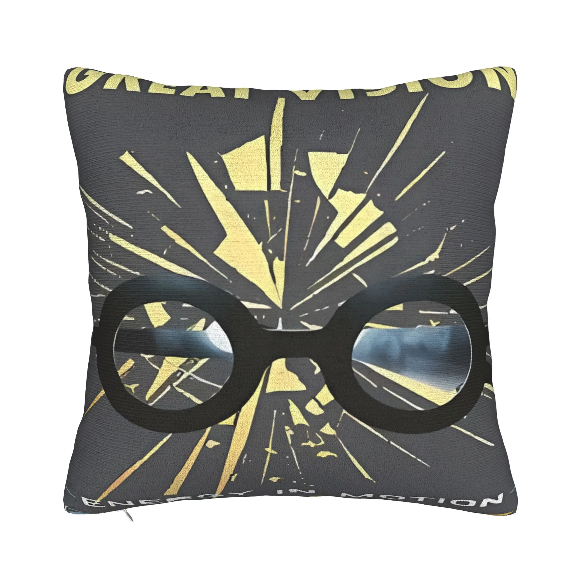 Great Vision  Energy In Motion Winter Holiday Farmhouse Home Deco E=MC2 Pillow Cover Zipper Closure