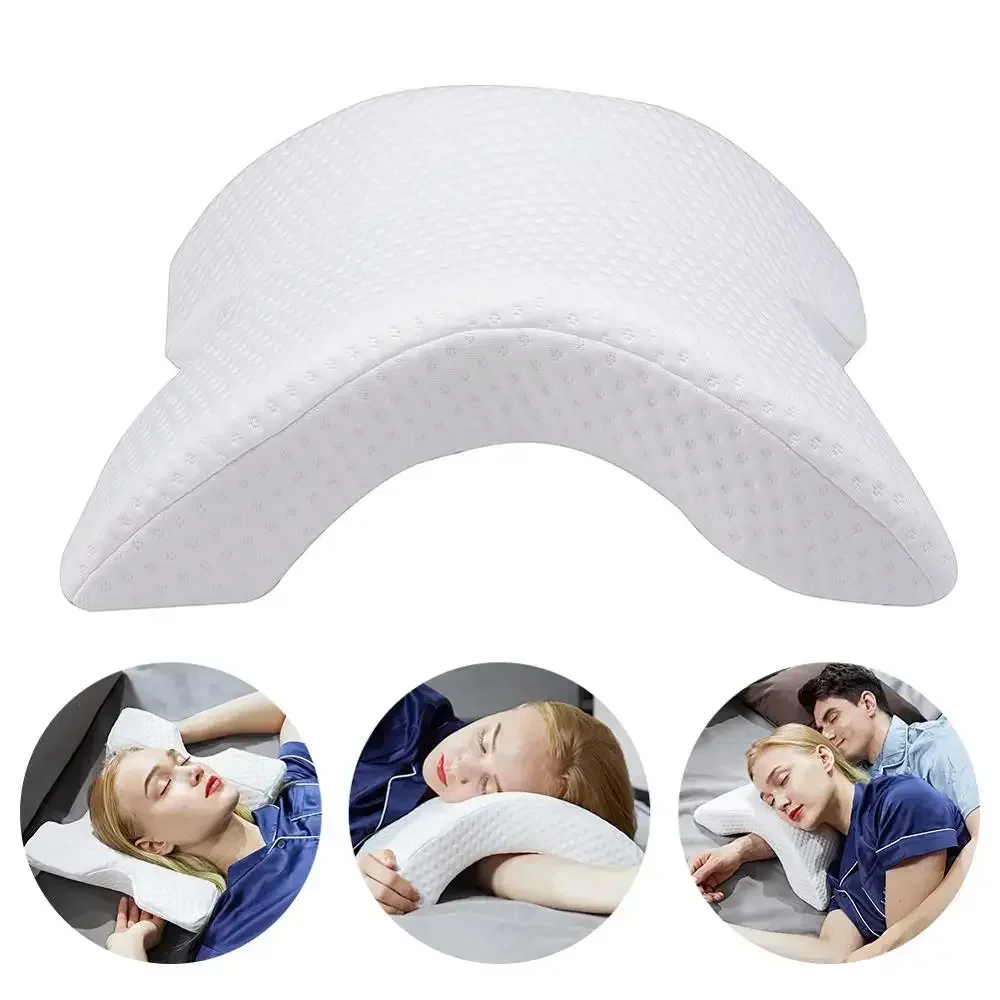 Sleeping Cervical Design Memory Body Couples Cusion Curved Hand Support Orthopedic Pillow Foam Hollow Neck For