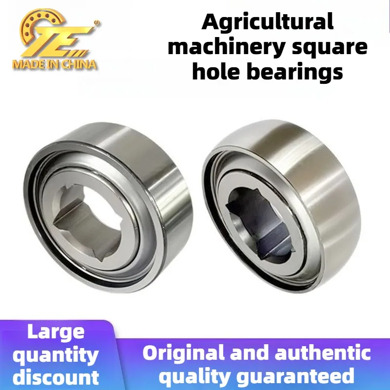 Agricultural machinery square hole bearing W208PPB12 W209PPB5 outer spherical maintenance-free four-corner hexagonal bearing