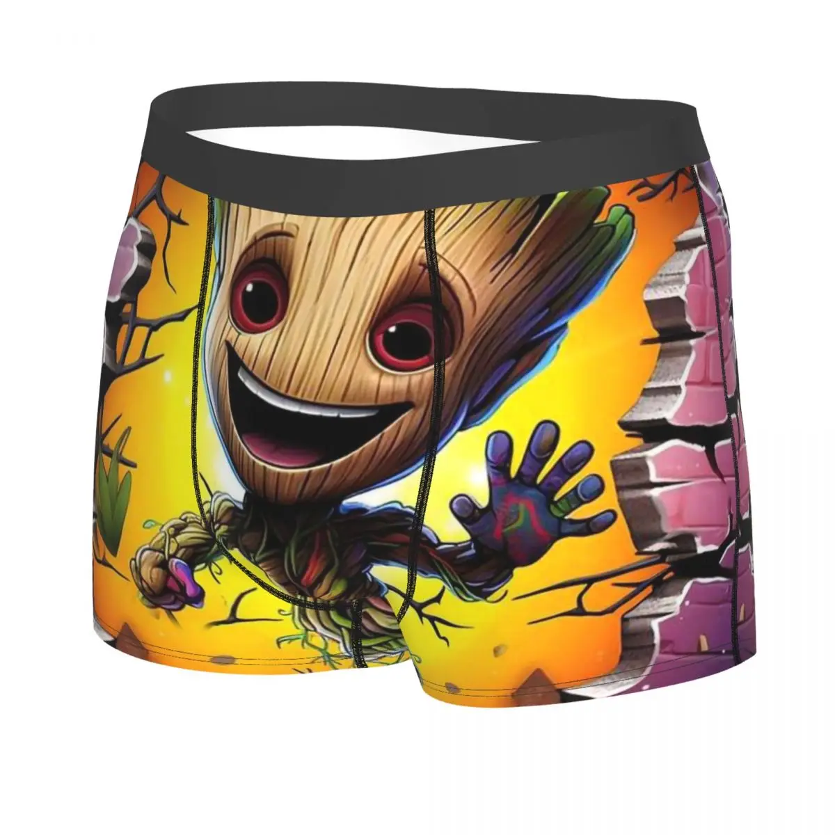 ملابس داخلية مخصصة للرجال من Guardians Of The Galaxy I AM GROOT Monster ملابس داخلية بوكسر قابلة للتنفس