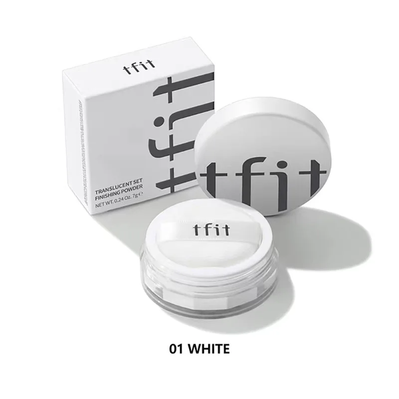 TFIT Translucent Set Finishing Powder With Puff Soft Focus Loose Powder 7g Face Makeup Breathable, Concealing Brightening