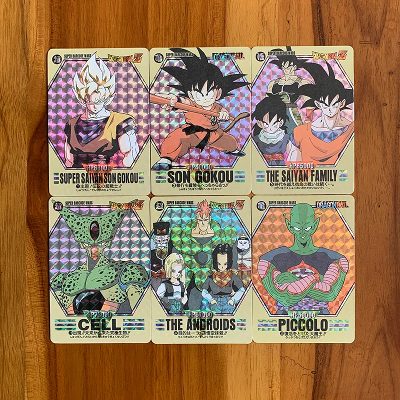 36Pcs/set Anime Characters Dragon Ball Son Goku Torankusu Diy Homemade Flash Card Toys Christmas Birthday Gift Collection Card