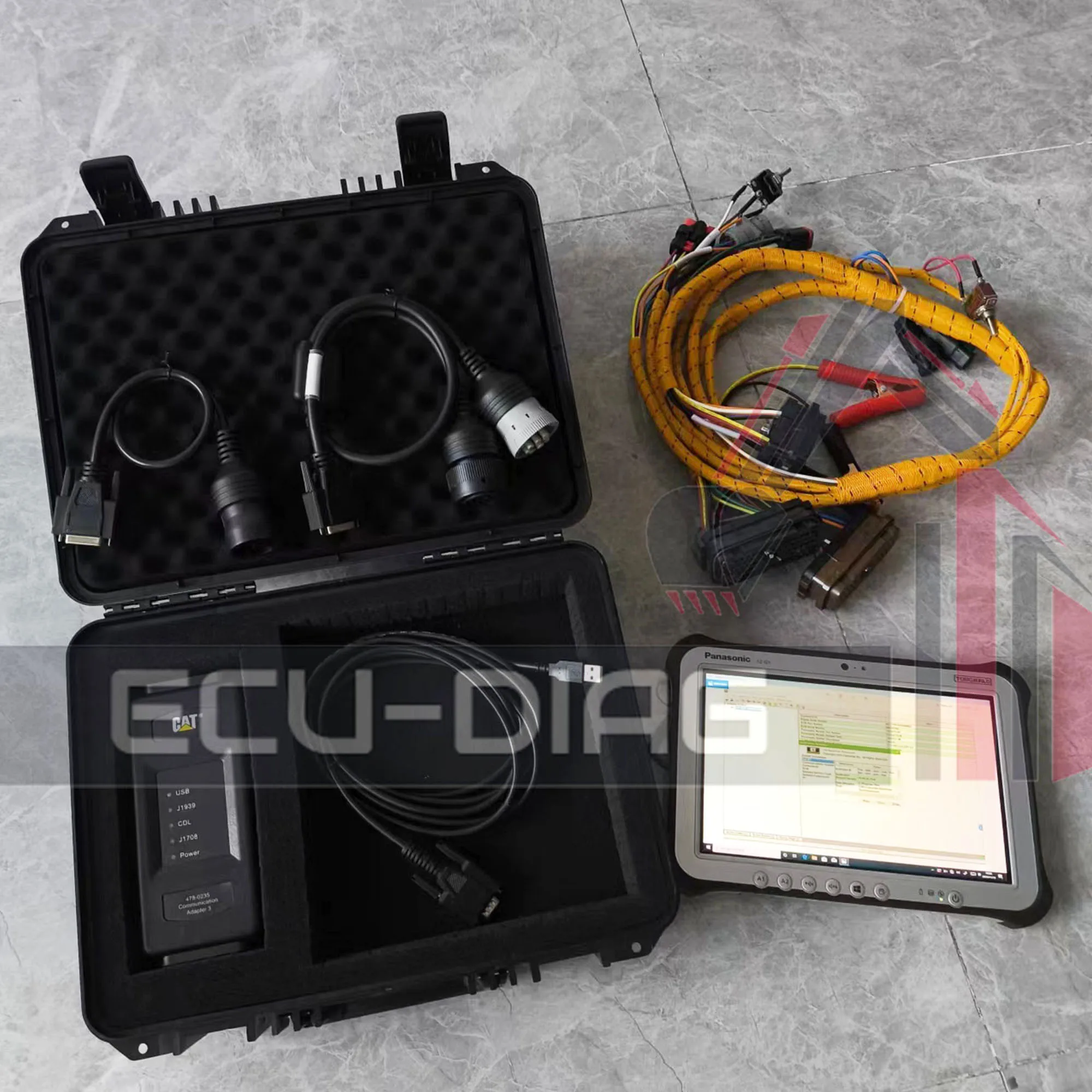 478-0235 CAT ET4 With Tablet 2019C Software Communication Adapter 3 Truck diagnostic tools Heavy Duty Scanner